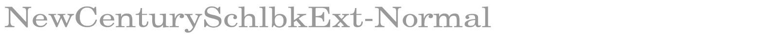 NewCenturySchlbkExt-Normal font preview